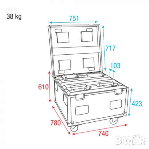 Кейс Infinity Case for 4x iW-74, снимка 4 - Други - 48822406