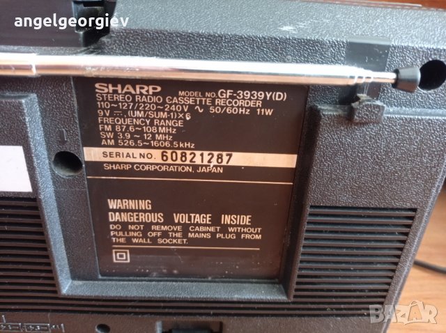 Радиокасетофон Sharp gf 3939, снимка 5 - Радиокасетофони, транзистори - 43156734