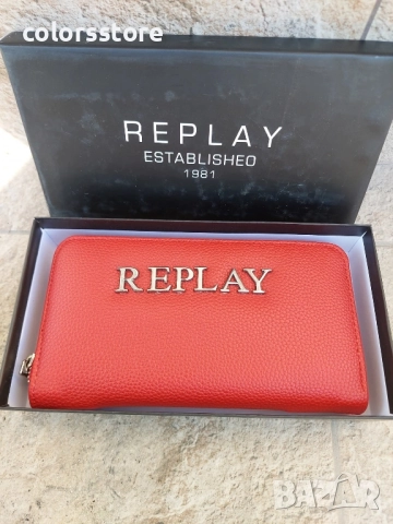 Червено портмоне Replay код SG65u, снимка 2 - Портфейли, портмонета - 52060913