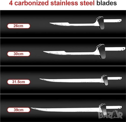 Електрически професионален комплект нож за филетиране на риба, ножове, снимка 5 - Обзавеждане на кухня - 52035428