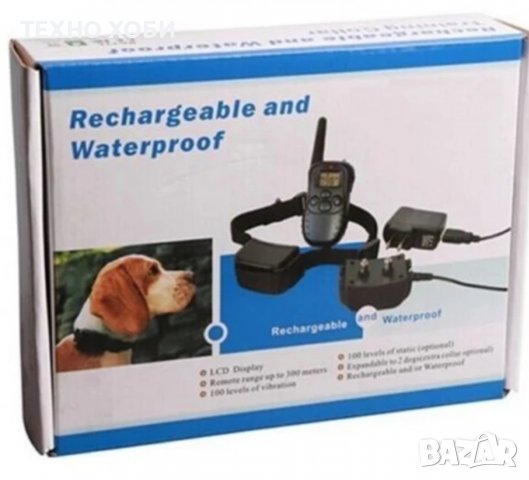 Електронен нашийник за куче, ВОДОУСТОЙЧИВ, ПОТОПЯЕМ, до 300 метра обхват, снимка 13 - За кучета - 37001318