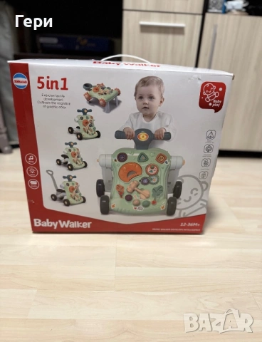 Чисто нова музикална проходилка 5в1 Huanger- Baby Play