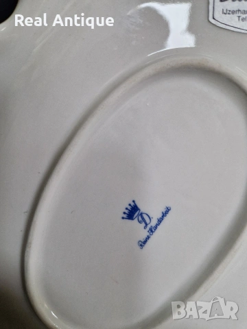 Уникална голяма антикварна немска порцеланова фигура статуетка Dresden , снимка 10 - Статуетки - 53473233