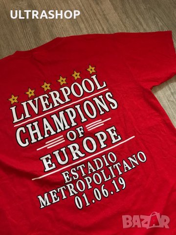 Мъжка памучна тениска на Ливърпул Liverpool Football Club, снимка 3 - Тениски - 32209875