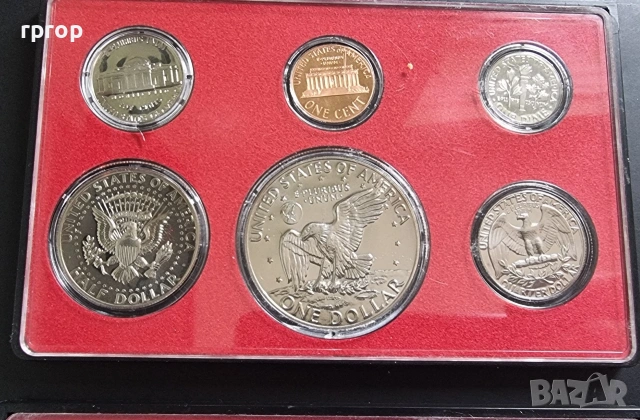 САЩ.
Пруф серия . Банкова капсула. Сан Франциско.
1975/1976 - 200  г. Независимост., снимка 2 - Нумизматика и бонистика - 47080010