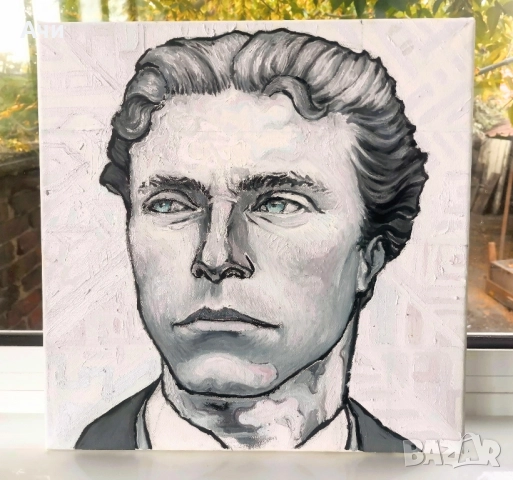 Портрет на Васил Левски, снимка 2 - Картини - 51867597