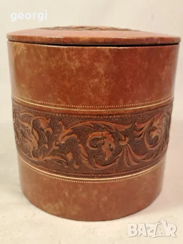 италианска кожена кутия за пури 6/1, снимка 3 - Други ценни предмети - 49279058