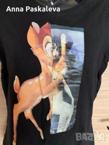 Тениска с бамби, снимка 2 - Тениски - 32420545