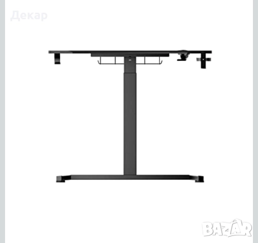 Геймърско бюро с регулируема в-на ,кука за слушалки и поставка за чаша, снимка 4 - Бюра - 51715152