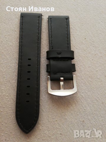 Кожена кайшка за часовник 24мм, снимка 2 - Каишки за часовници - 37740811
