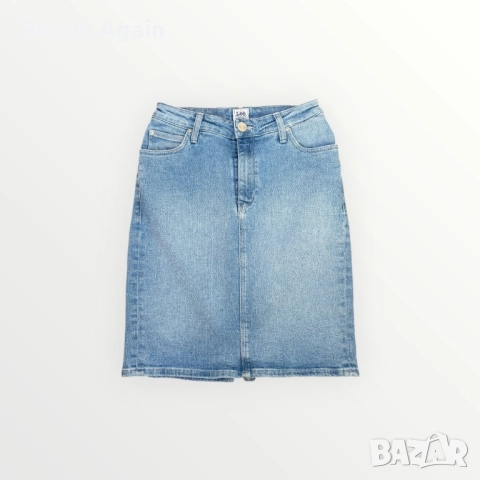 Дамска дънкова пола Lee, снимка 2 - Поли - 52426170