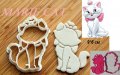 Коте Мари Marie cat пластмасов резец форма фондан тесто бисквитки, снимка 1 - Форми - 26737049