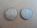 2 сребърни монети,5 РАЙХСМАРКИ/1936,2 ЛЕИ/1910, снимка 2