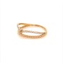 Златен дамски пръстен 1,48гр. размер:57 14кр. проба:585 модел:20199-3, снимка 2