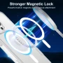 gueche Магнитен калъф за iPhone 16 pro max, прозрачен, съвместим с MagSafe, снимка 4