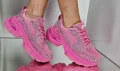 Nike Дамски Розови Маратонки С Кристали👟Дамски Спортни Обувки В Розов Цвят С Камъни Найк Код P686, снимка 4
