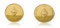Етериум монета / Ethereum Coin ( ETH ) - Gold, снимка 1