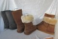 UGG®  аналог, топли зимни ботуши -100% естествена кожа - велур, N- 37 - 38, бежави, снимка 5