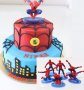 Спайдермен  спайдърмен spiderman спайдър мен спайдер пластмасова фигурка PVC за игра и торта топер, снимка 4