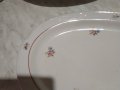 Порцеланово плато поднос от соца на СИП Стойко Иванов Пеев Белослав 390х260мм, снимка 5