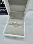Сребърен пръстен с мойсанит (Диамант) 0.5 карата, снимка 11