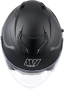 MY-835 джет каска с визьор, ECE 22.06, матово черна, M N5, снимка 7