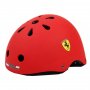 Детска каска Ferrari за тротинетка и скейтборд, S размер – червена, снимка 1 - Други - 37586654
