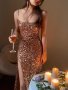 Бална рокля от пайети в златисто, снимка 1 - Рокли - 42955507