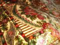 Покривка за легло, ковьор, херувими, гълъби, цветя, снимка 4