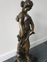 68см-17кг Moreau статуетка/френска бронзова скулптура/голяма фигура на жена с цветя, снимка 3