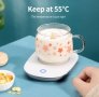 220V Електрическо отопление Подложка за чаша Нагревател Нагревател за чаша 55°C За кафе Мляко Чай На, снимка 3