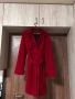 Бордо палто вталено, снимка 1