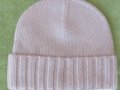 Дамска плетена шапка GOBI, 100% кашмир, капучино, Монголия, снимка 1 - Шапки - 35164935