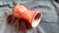 Стара керамична ръчно рисувана ваза, снимка 3