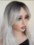 Пепеляво руса перука на вълни с бретон, снимка 6