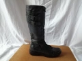№ 37 дамски ботуши с връзки естествена кожа, снимка 1