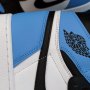 Nike Air Jordan 1 High UNC Blue Toe Нови Оригинални Мъжки Обувки Кецове Маратонки Размер 43 Номер, снимка 7