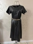 👗 Кожена рокля с колан, снимка 2