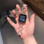 Стоманена каишка с кристали за Apple Watch ULTRA/SE/10/8/7/6/5/4, снимка 3