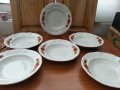 Стар български порцелан чинии дълбоки, снимка 6