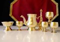 Английски бронзови чаши,шот,гравирани. , снимка 8