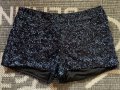 Къси панталони тъмносини пайети, снимка 1 - Панталони - 44013910