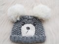 Зимна шапка за бебе 0-3 месеца, снимка 3