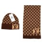 💯Louis Vuitton унисекс уникален комплект шапка и шал💯, снимка 7