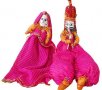 Комплект от 2 традиционни индийски кукли на конци