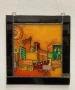 Картина върху стъкло с витражна рамка., снимка 2