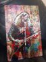 Dave Mustaine с Dean Flying V  -метална табела (плакет), снимка 1 - Китари - 43144040