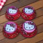 50 бр хартиени капсули hello kitty Хело Кити кошнички за кексчета мъфини парти, снимка 2