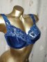MARIE JO 80 D Син сутиен с богата бродерия , снимка 4