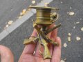 СТАР БРОНЗОВ СВЕЩНИК ЛАВНИ МОТИВИ, снимка 4